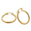 hoop earrings in gold color design