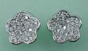 wholesale fashion earring with cz and flower pattern design