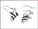 wholesale earrings with black line pattern design, fit in fish hook