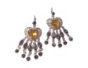 wholesale earrings with assorted cz stone drop and dangle