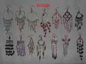 wholesale earrings with assorted beaded dangle design 