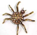 collectible fashion pin with spider shape decor
