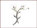 quality fashion pin with lily decor