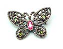 quality fashion pin with copper color design in butterfly pattern