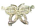 collectible fashion pin with shiny gold color design in butterfly pattern