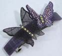 wholesale hair clip design with purple color and butterfly shape pattern