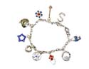 assorted pattern of cz stone forming fashion bracelet