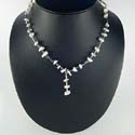 wholesale necklace with white cz stone forming wonderful pattern