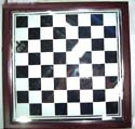 black & whitened erable(bird's eye maple) chess board
