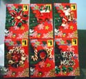 assorted Christmas decor with flower pattern