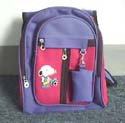 discount school bag with snoopy character in the front
