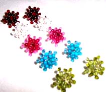 Teen's fashion jewelry gift store online supply rhinstone beaded earring 