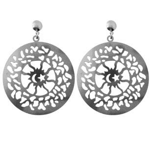 Lady's gifts jewelry store catalog supply round filigree studs earring 