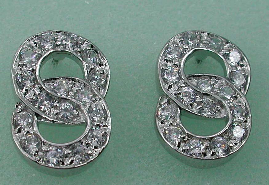 Anniversary diamond gifts import export supply double O studs earring 