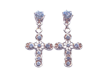 Enamel jewelry gifts shop online supply religions cross earring 