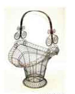 Designer gifts store online supply basket shape flower-pot holder