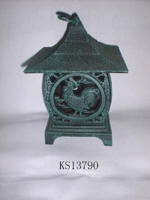 Art home decor gifts store supply ancient style green hut lantern