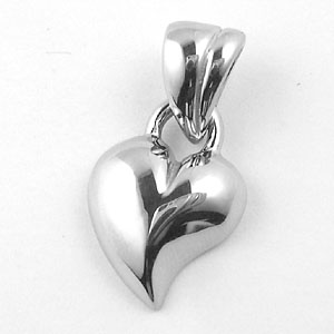Wholesale fine Valentine gifts supplier supply silver heart shape pendant 