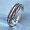Wholesale sterling silver from China fashion ring with twist rope design