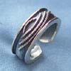 Black sterling silver ring manufacturer from China wholesale line pattern ring