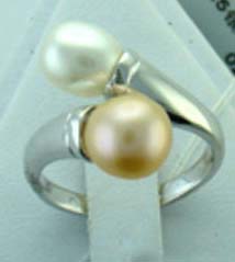 Twist color mother of pearl beaded jewelry wholesale wedding ring