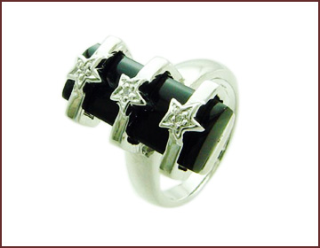 Gemstone jewelry store online supply black onyx quality ring