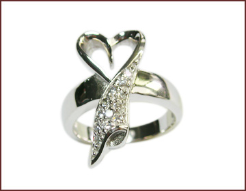 Valentine's jewelry store supply heart love ring