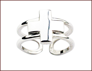 Wholesale religions ring store supply plain cross ring