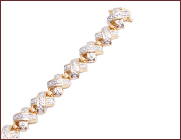 China import and export wholesale contemporary fashion cross bracelet with gemstone inlaid 