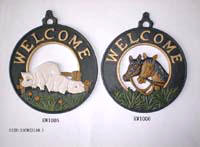 China import export supply farm style welcome board