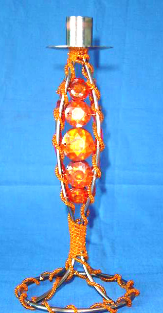 Tableware decrative store online supply candle long bead candle holder