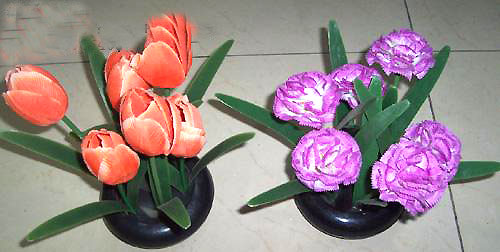  Manufacturer of polyester artificial flowers in China import company  