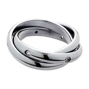 Friendships jewelry supplier wholesale 3 in 1 cz ring